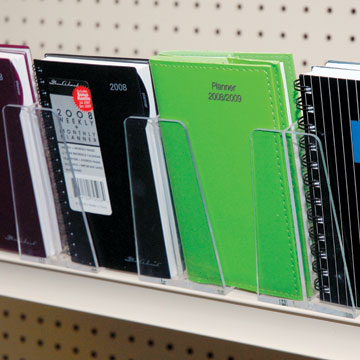 Clear Angle Shelf Dividers