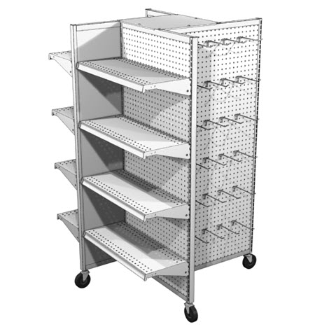 Lozier 4-Way Display with Casters