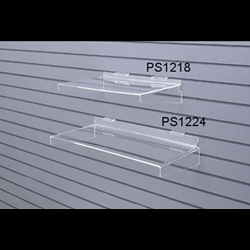 12 x 18 Acrylic Slatwall Shelf